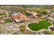 Overhead view of the beautiful estate showing the stunning architecture, manicured lawns, and mature landscaping at 11796 W Creosote Dr, Peoria, AZ 85383