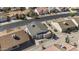 An aerial view of a neighborhood featuring desert landscaping at 1881 E Kerby Farms Rd, Chandler, AZ 85249