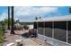 Backyard with a small patio and desert style landscaping at 2400 E Baseline Ave # 44, Apache Junction, AZ 85119