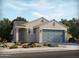 Charming single-story home featuring a two-car garage, desert landscaping, and tile roof at 323 S San Christo Ln, Casa Grande, AZ 85194
