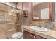 Well-appointed bathroom features a glass-enclosed shower and stylish tile work at 41448 N Eliana Dr, Queen Creek, AZ 85140