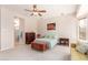 Spacious primary bedroom has carpeted flooring and neutral paint at 5372 S Cat Claw Dr, Gold Canyon, AZ 85118