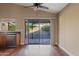 Open concept dining area with sliding glass doors leading to the outdoor patio at 5734 W Commonwealth Pl, Chandler, AZ 85226