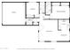 Floor plan of a home showing a garage, primary bedroom, living room and kitchen at 5734 W Commonwealth Pl, Chandler, AZ 85226