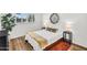 Cozy bedroom features a large window, laminate floors and neutral decor at 7832 E Via Marina --, Scottsdale, AZ 85258
