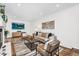Inviting living room with neutral tones, stylish furniture, and mounted TV for comfortable living at 7832 E Via Marina --, Scottsdale, AZ 85258