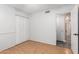 Bedroom featuring wood floors and a closet at 1509 E Verlea Dr, Tempe, AZ 85282