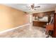 Bright, open-concept space featuring tile flooring and a seamless transition to the kitchen at 1509 E Verlea Dr, Tempe, AZ 85282