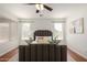Bedroom featuring neutral tones, a ceiling fan, and natural light at 6515 W Hughes Dr, Phoenix, AZ 85043