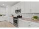 Well-equipped kitchen with stainless steel appliances and elegant granite countertops at 18854 W Poinsettia Dr, Surprise, AZ 85388