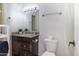 Clean bathroom featuring a granite vanity top, a shower and toilet at 2333 E Southern Ave # 2033, Tempe, AZ 85282