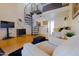 Bright and airy living area with a spiral staircase and a comfortable seating arrangement at 2333 E Southern Ave # 2033, Tempe, AZ 85282