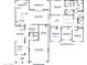 Detailed floor plan showcasing the layout of the home's first and second floors, including room dimensions at 24238 W Hacienda Ave, Buckeye, AZ 85326
