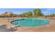 Resort-style community pool with clear, turquoise water and ample lounge seating at 3863 S Posse Trl, Gilbert, AZ 85297