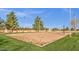 Enjoy a friendly game of volleyball at this well-maintained sand court in a lush, green community park setting at 3863 S Posse Trl, Gilbert, AZ 85297