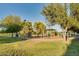 Community playground with mature trees and a play structure at 717 W Manhatton Dr, Tempe, AZ 85282