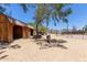Spacious livestock pen with mature trees offering plenty of shade for the animals at 7730 E Culver St, Mesa, AZ 85207