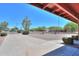 View from porch, showing landscaped front yard and neighborhood street at 1109 N Walnut Dr, Casa Grande, AZ 85122