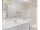 Clean bathroom featuring a vanity with a sink and a shower-tub combo at 1515 E South Fork Dr, Phoenix, AZ 85048