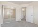 The bedroom includes a mirror closet and access to a bathroom, offering convenience and functionality at 1515 E South Fork Dr, Phoenix, AZ 85048