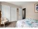 Bright bedroom features large closet and comfortable carpet perfect for relaxing or sleeping at 16833 N 113Th Ave, Surprise, AZ 85378