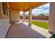 Covered back patio offering a comfortable outdoor space with a view of the backyard at 1789 E Desert Breeze Pl, Casa Grande, AZ 85122