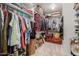 Walk-in closet with ample storage space, shelving, and organization options for clothes and accessories at 3031 S Cortland --, Mesa, AZ 85212