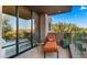 Relax on the balcony with views of the desert landscape at 30600 N Pima Rd # 61, Scottsdale, AZ 85266