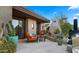 Charming outdoor living with a pizza oven and comfortable seating at 30600 N Pima Rd # 61, Scottsdale, AZ 85266