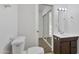 Charming bathroom featuring a vanity and decorative mirror at 3218 W Clinton St, Phoenix, AZ 85029