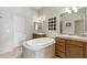 Spacious bathroom with a soaking tub and dual vanities, offering a luxurious and functional space at 5370 S Desert Dawn Dr # 56, Gold Canyon, AZ 85118