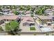 From above, the backyard reveals its manageable lawn and perimeter wall, blending privacy with outdoor living at 597 S 167Th Dr, Goodyear, AZ 85338