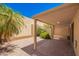 Patio with outdoor lounge area, desert landscaping, and privacy wall at 6730 E Hermosa Vista Dr # 72, Mesa, AZ 85215