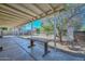 Covered patio overlooking the backyard, offering a relaxing outdoor space at 829 E Echo Ln, Phoenix, AZ 85020