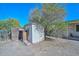 Backyard includes a shed and mature citrus trees at 829 E Echo Ln, Phoenix, AZ 85020