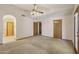 Main bedroom offering natural light and a private entry to the backyard at 8511 W Via Montoya Dr, Peoria, AZ 85383