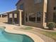 Beautiful backyard pool and outdoor area at 955 W Laurel Ave, Gilbert, AZ 85233