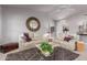 Cozy living room with two sofas, a coffee table, ceiling fan, and plenty of natural light at 8061 E Lavender Dr, Gold Canyon, AZ 85118