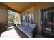 Relaxing outdoor patio with comfortable seating and desert views at 8880 E Paraiso Dr # 120, Scottsdale, AZ 85255
