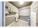 Spacious walk-in closet with built-in shelving and plenty of storage space at 8880 E Paraiso Dr # 120, Scottsdale, AZ 85255