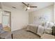 Cozy bedroom with a ceiling fan, and neutral decor at 154 W 5Th St # 246, Tempe, AZ 85281