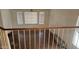 A bedroom with three windows, hardwood floors, blinds and white walls as seen from the landing at 17458 N 64Th Dr, Glendale, AZ 85308