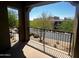Exterior balcony shows neighborhood views at 3935 E Rough Rider Rd # 1282, Phoenix, AZ 85050