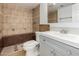 Updated bathroom features a vanity, toilet, and tiled shower at 4134 W Camino Acequia --, Phoenix, AZ 85051