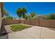 Private backyard with string lights, hardscape and desert landscaping at 4241 E Bonanza Rd, Gilbert, AZ 85297