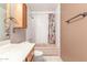 Bathroom featuring a shower/tub combo and vanity at 4553 N 54Th Ave, Phoenix, AZ 85031