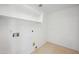Simple utility room with hookups for a washer and dryer at 6805 S 14Th St, Phoenix, AZ 85042