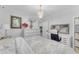 Bedroom featuring a chandelier, vanity and white dresser at 908 E State Ave, Phoenix, AZ 85020
