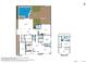 Detailed overhead floor plan illustrating a home's layout with pool, garage, kitchen, and living areas at 908 E State Ave, Phoenix, AZ 85020