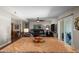 Kitchen island featuring granite countertop with view of the living room at 10410 W Royal Palm Rd --, Peoria, AZ 85345